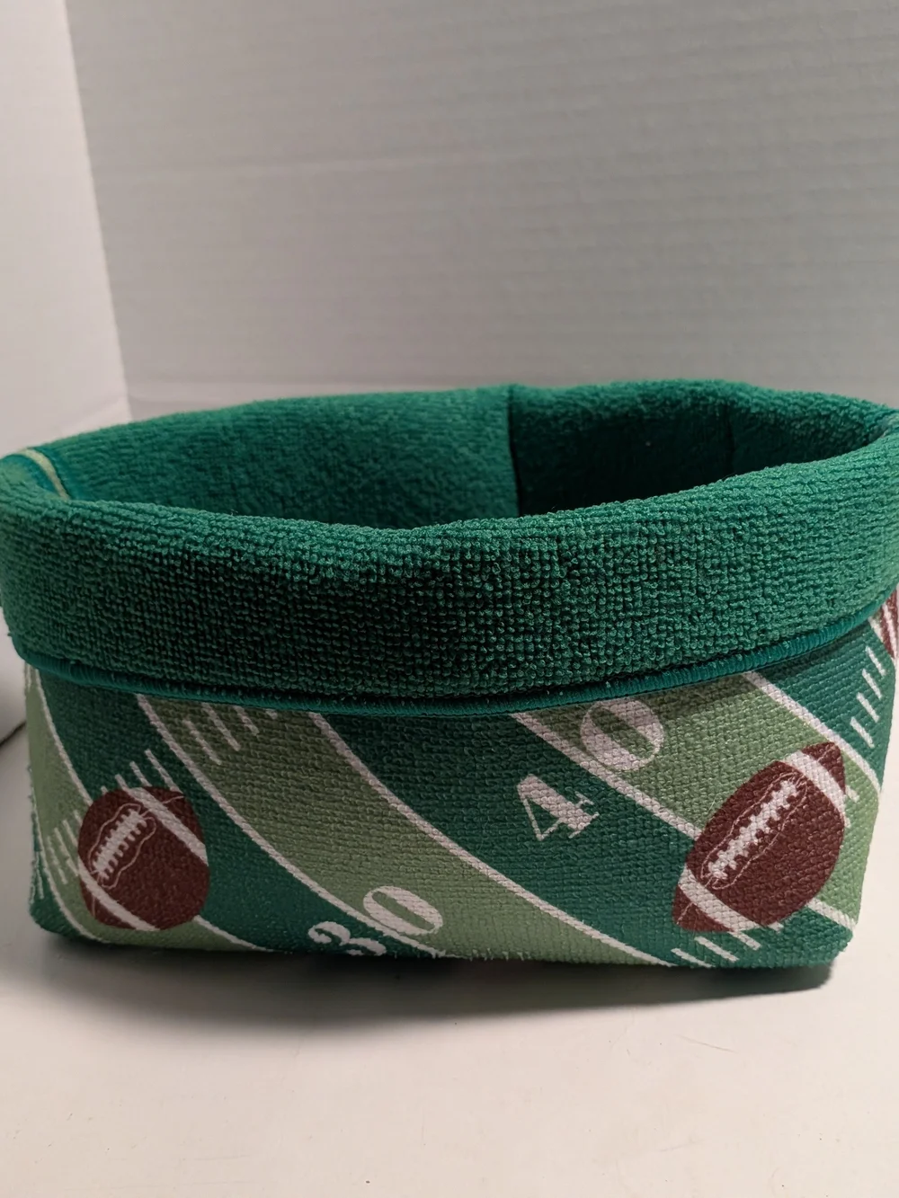 Green Football Field Storage Basket